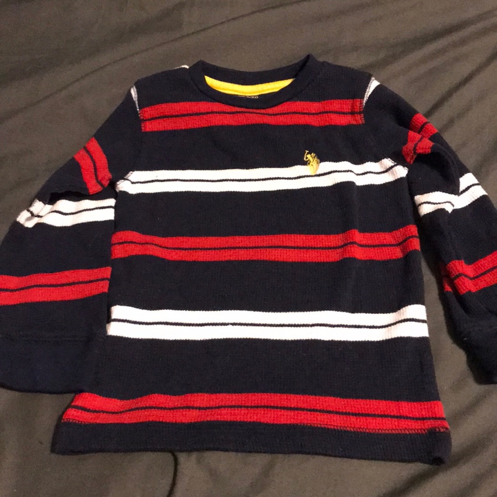 Boys 2T Polo Long-sleeved Shirt